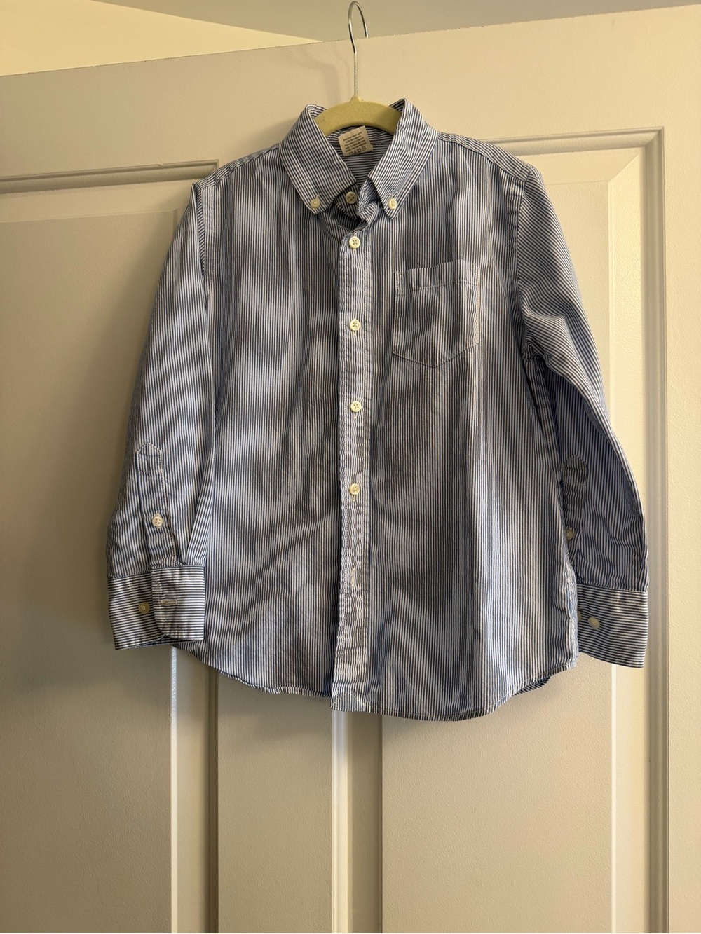 Crewcuts Classic Boys' Button-Down Shirt - Blue Stripe-6/7
